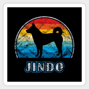 Jindo Vintage Design Dog Sticker